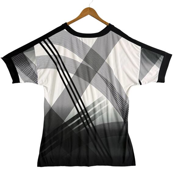 Chicos Travelers Tunic Top Women's Black Geometric Round Neck Zs /3 - Picture 3 of 13